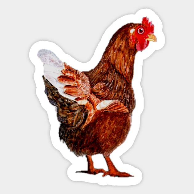 Chook. Sticker by tavartist